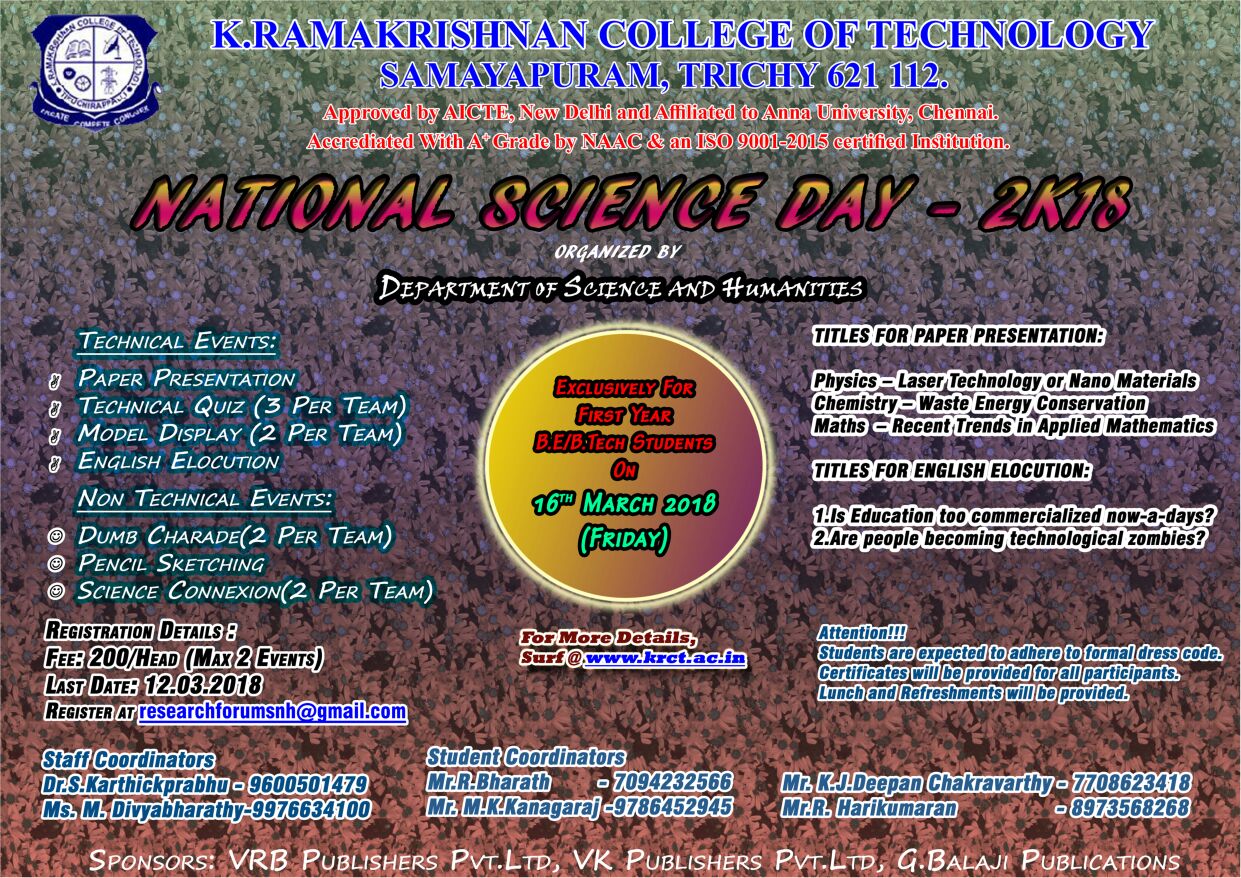 National Science Day 2018
